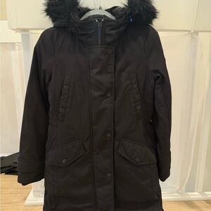 Michael Kors Black Hooded Parka Jacket